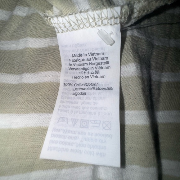 Madewell Whisper 100% Cotton Tank Top Striped Casual V-Neck Pocket. Size S NWOT - Picture 11 of 13